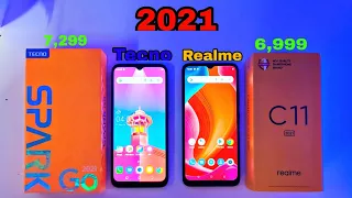 Tecno Spark Go 2021 (KE5) 🆚 Realme C11 2021 (RMX3231) ⚡ Unboxing || Comparison || Price 🔥