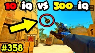 10 IQ vs 300 IQ NADES ! - CS:GO BEST ODDSHOTS #358