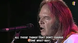 Neil Young - FOUR STRONG WINDS [Live] /w Lyrics On Screen