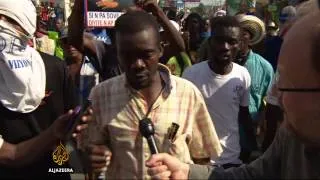 Haitians protest against president and UN