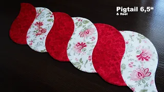 Patchwork tutorial Pigtail  6,5"