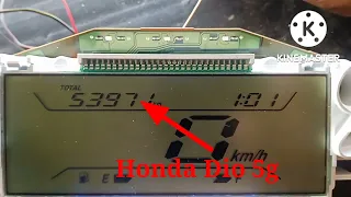 how to Honda Dio !!. Honda Dio 5G meter back!! meter back !! meter reading down.