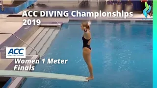 2019 ACC Womens 1 meter Diving Championships