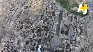 Drone Images Show Ancient City Of Aleppo In Ruins From War