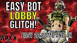 HOW TO GET INTO EASY BOT LOBBIES IN APEX LEGENDS! (SEASON 10) Easy 4K and 20 bomb!