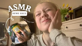 ASMR kleiner Rewe Haul | Favoriten Ramble und Gelaber 💖🥹 (german whispering tapping)