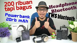 200 ribuan tapi bagus - Sniper TWS EB81, Bluetooth Headphone HS81, dan Powerbank Powershoot S111515