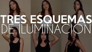 TRES📸 Esquemas de ILUMINACIÓN 💡 para tus RETRATOS 👩