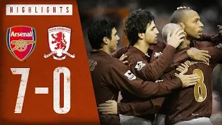 Arsenal 7-0 Middlesbrough | Arsenal Classics | Premier League | Jan 14, 2006