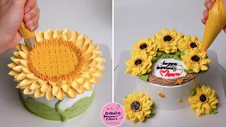 Sunflower Cake Decorating Tutorials For Lovers Cake | Cake Designs Videos | Part 577