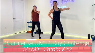 SUMMER READY CARDIO KICK: 30-MINUTE FAT BURNING WORKOUT / LOW IMPACT MODIFICATIONS INCLUDED