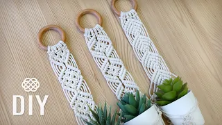 3 MACRAME PATTERNS FOR PLANT HANGERS | DIY BOHO HOME DECOR