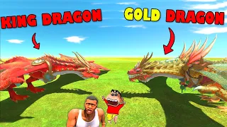 SHINCHAN Caught NEW DRAGONS in Animal Revolt Battle Simulator CHOP | GOLD DRAGON and KING DRAGON