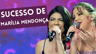 Mari e Rayane improvisam sucesso de Marília Mendonça no Faustão