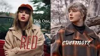 Taylor Swift: Pick One, Kick One || Red TV vs Evermore