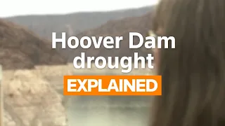 Hoover Dam's Lake Mead at historic low water level