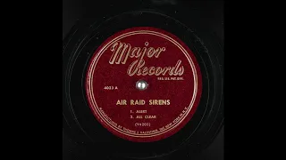 Archival Air Raid Sirens Sound Effect From Major Records (6K Subscribers Special)