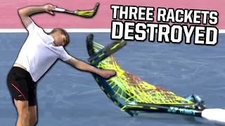 Bublik smashes three rackets in the middle of the match, a breakdown