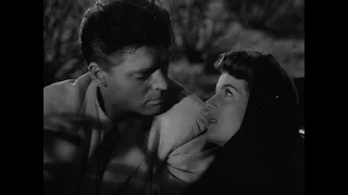 Burt Lancaster and Corinne - Rope of Sand - desert kiss scene (no sound)