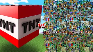 TNT vs 500 RANDOM MOBS!