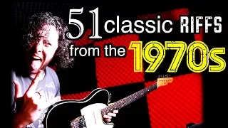 51 Classic GUITAR Riffs From The 1970's