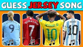 Guess The Football Player by Jersey Shirt Songs| Ronaldo, Messi,Neymar Song, Haaland