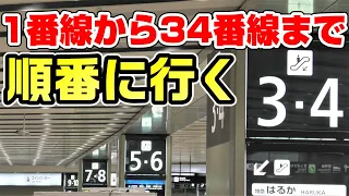 【過酷】1番線から34番線まで順番に行く