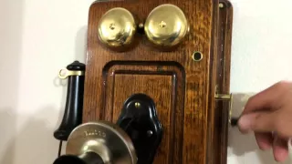 1920 Kellogg Wooden Wall Phone