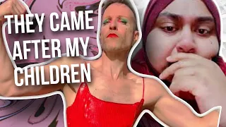 Muslim Woman and her children threatened after questioning Jeffrey Marsh and his creepy content.