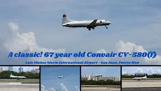 A Classic! Convair CV- 580(F) 67 years old at LMM Int'l Airport in San Juan, P. R.