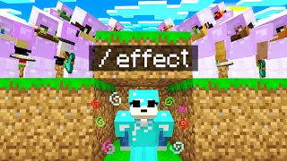 Minecraft Manhunt But I cheated with /effect