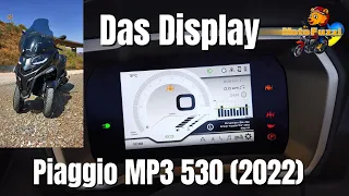 7-Zoll-TFT-Display von Piaggio MP3 530 (2022) | VLOG 352