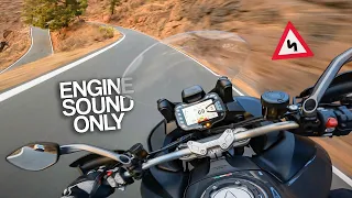 A road made for a Multistrada! [RAW Onboard - Gran Canaria motorcycle]