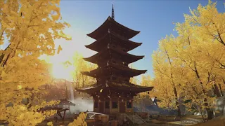 Feudal Japan 1 hour of Ghost of Tsushima landscapes With Ambient Sound