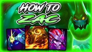 HOW TO PLAY ZAC JUNGLE FOR BEGINNERS & CARRY IN SEASON 11 | Zac Guide S11 - League Of Legends