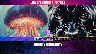HIGHLIGHTS JELLIES VS BLACK PANTHERS | INFINITY AFC VOL. 3 | LEGA ELITE