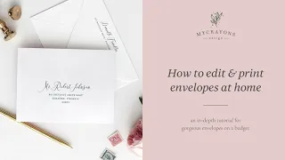 How to edit and print envelopes at home