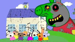 PEPPA PIG TURNS INTO A GIANT ZOMBIE🧟‍♀️ | Peppa Pig Sad Story | Peppa Pig Funny Animation