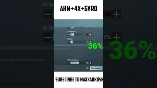 ✅Akm4x scope sensitivity 😱4x sensitivity Bgmi||  gyro AKM 4x sensitivity pubg mobile