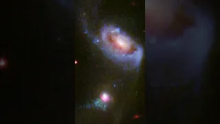 Hubble views a Supermassive Black Hole burping — twice #shorts