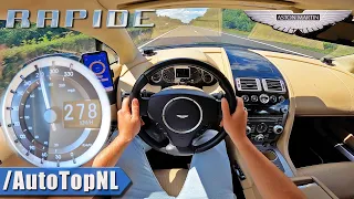 ASTON MARTIN RAPIDE V12 on AUTOBAHN [NO SPEED LIMIT!] by AutoTopNL