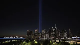 New York Brooklyn Promenade, September 10, 2021 Tribute in Light