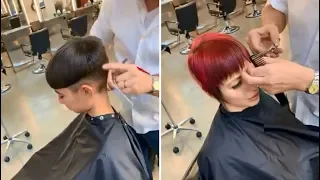 How to cut a Creative Short haircut for women - Short Hair cutting Techniques