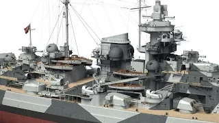 German battleship Tirpitz in 3D - Kagero Publishing's book by Stefan Dramiński