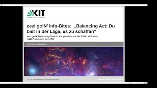 eezi goIN`Info-Bites: "Balancing Act: Du bist in der Lage es zu schaffen."