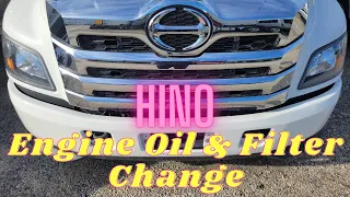 Hino Engine Oil And Filter Change