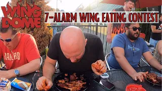 7-ALARM WING EATING CONTEST | Wing Dome - Seattle, WA