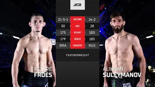 Фелипе Фроес vs. Алихан Сулейманов | Felipe Froes vs. Alikhan Suleymanov | ACA 141