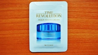 Обзор Missha Time Revolution Aqua Youth Cream пробник корейской косметики