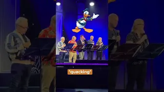 The voices of Mickey, Minnie, Goofy, Donald and Pete sing LIVE at Disney’s D23 Expo